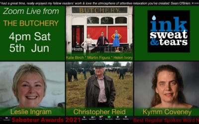 Zoom Live From the Butchery Reading, with Christopher Reid, Lesley Ingram and Kymm Coveney