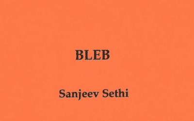 Ra Sh reviews Sanjeev Sethi’s  Wee Book ‘Bleb’