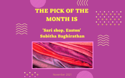 Listen to Subitha Baghirathan’s ‘Sari shop, Easton’ our the IS&T November Pick of the Month.
