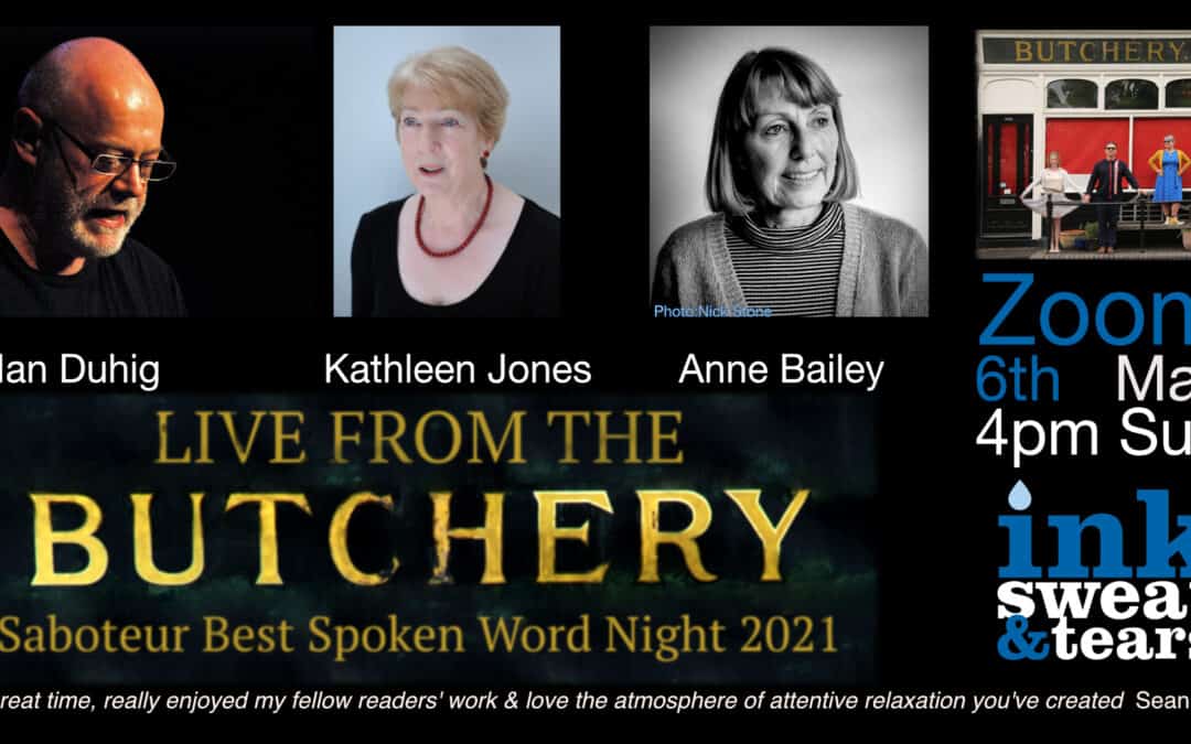 Live zoom reading with Ian Duhig, Kathleen Jones and Anne Bailey