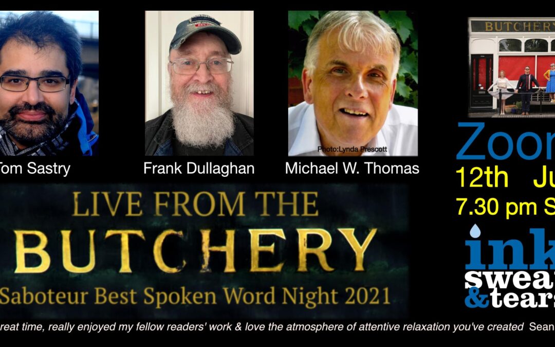 Live zoom reading with Tom Sastry, Michael W. Thomas, Frank Dullaghan