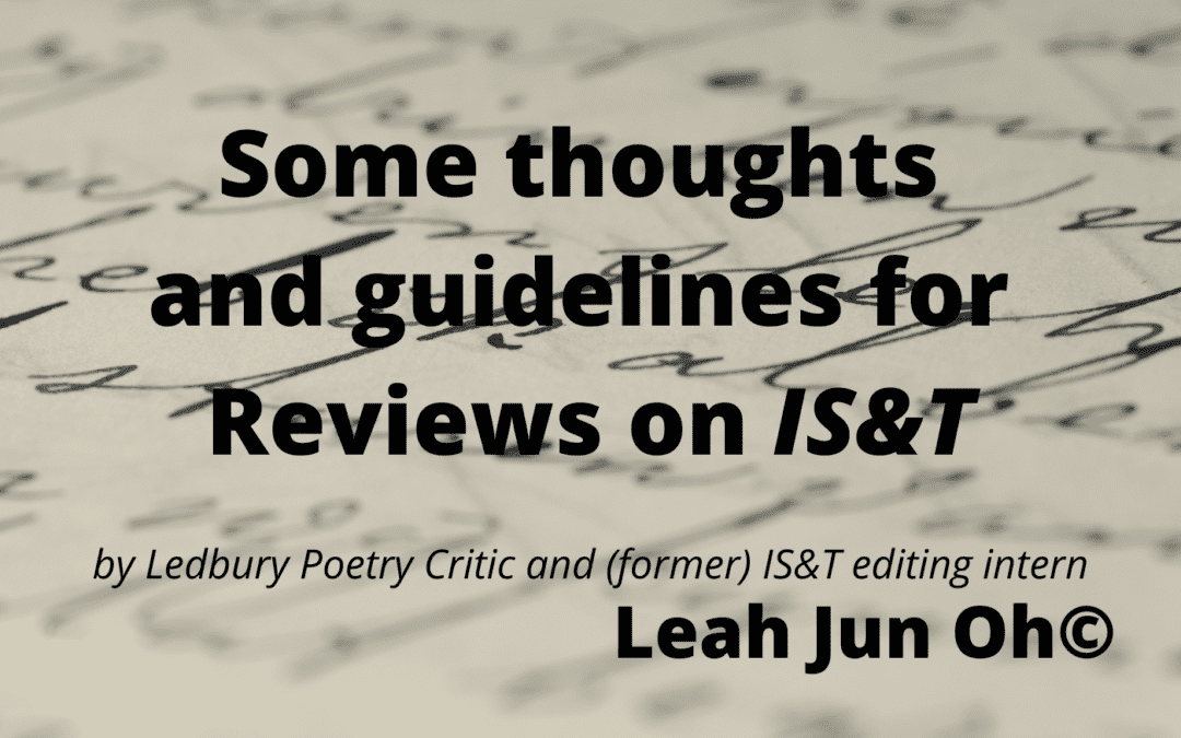 Introducing ‘In Praise of’ and some basic guidelines for reviewing