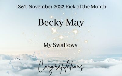 Becky May’s ‘My Swallows’ is the IS&T Pick of the Month for November. Read and hear it here!