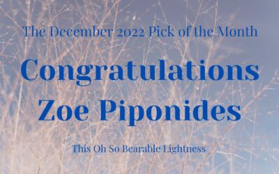 ‘This Oh So Bearable Lightness’ by Zoe Piponides is the IS&T Pick of the Month for December 2022. Read and hear it here.