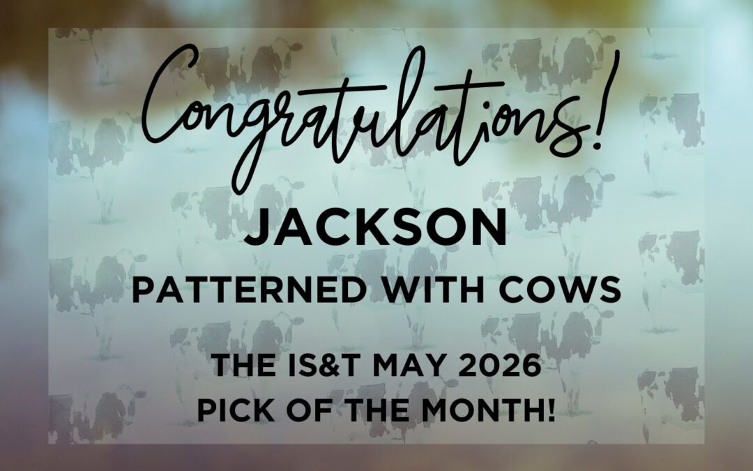 ‘Patterned with cows’ by Jackson is IS&T’s May 2026 Pick of the Month. Read and hear it here!