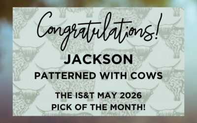 ‘Patterned with cows’ by Jackson is IS&T’s May 2026 Pick of the Month!