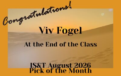 Congratulations to Viv Fogel whose poem ‘At the End of the Class’ is the August 2026 Pick of the Month!